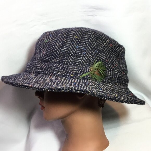 Hatman of Ireland Castlebar Walking 100% Wool Donegal Tweed Men's Hat 7 1/2 XXL - Picture 1 of 9